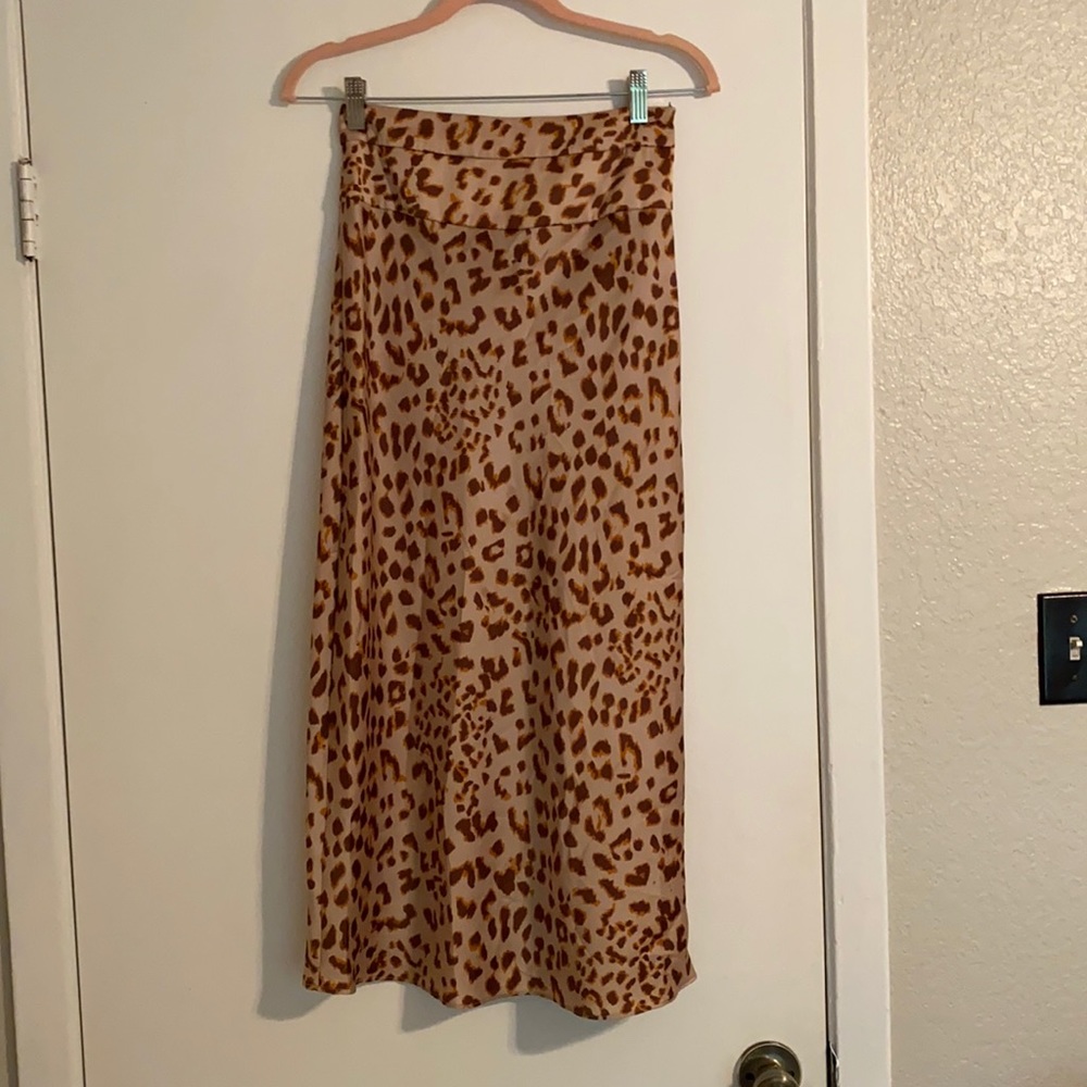 Free People Printed Bias Skirt